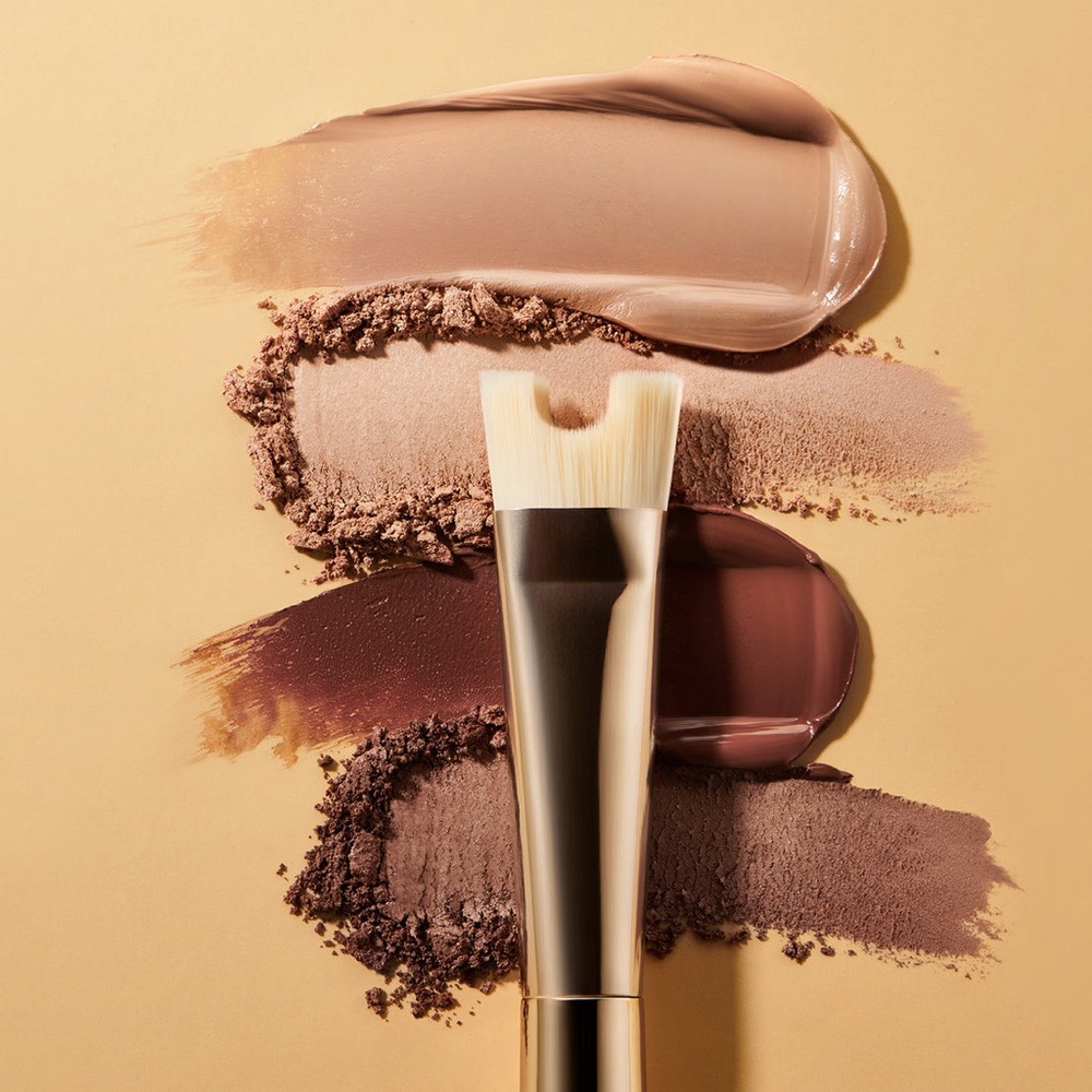 Iconic London Precision Duo Contour Double-Ended Makeup Brush
